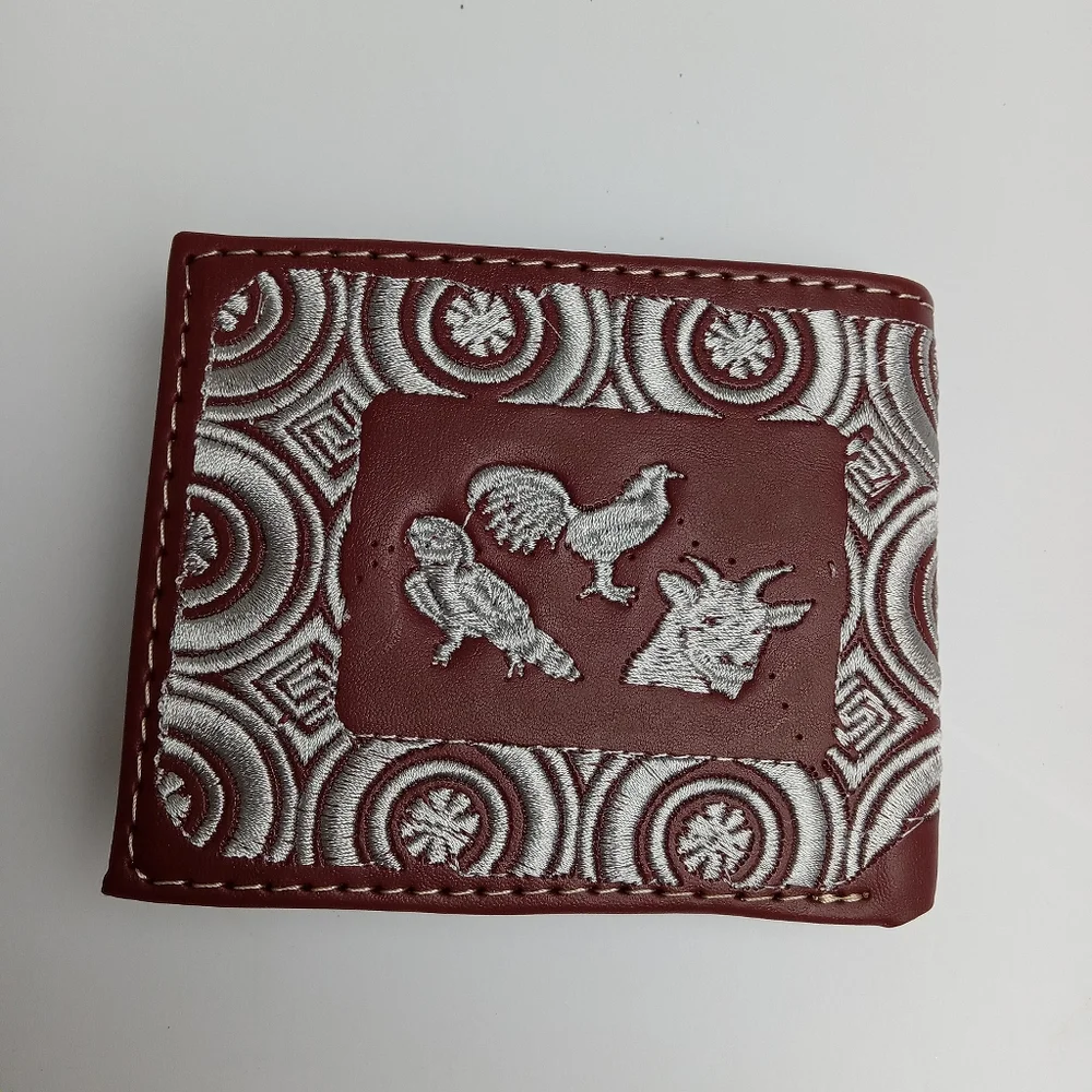 Men's Western Wallet Genuine‎ Leather Hand Crafted Bifold Cowboy Rodeo Wallet